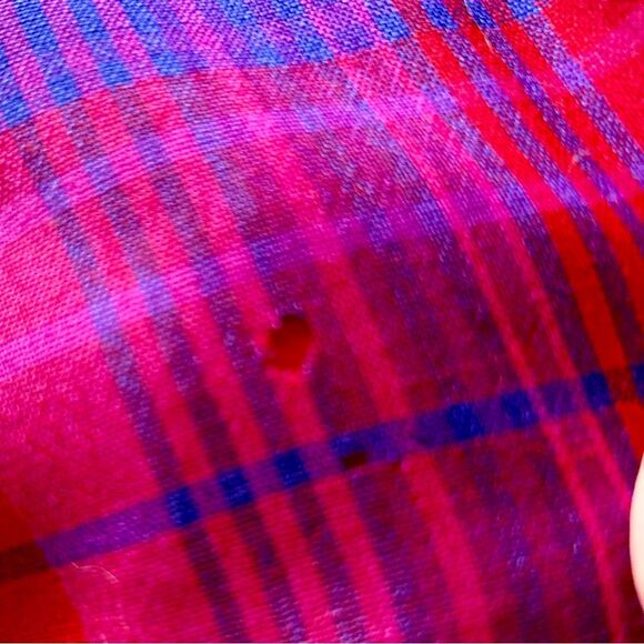 Vintage Pendleton 100% Pure Virgin Wool Red Plaid Midi Skirt MEASUREMENTS - Picture 8 of 9